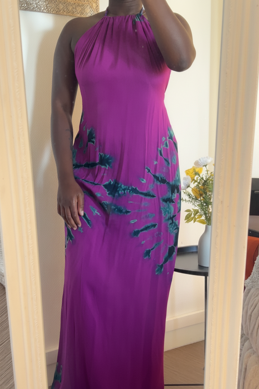 Robe bleue - luminosité naturelle